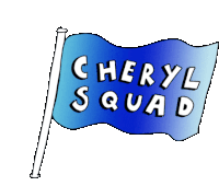 Cheryl Squad Flag Sticker - Cheryl Squad Flag Waving Stickers
