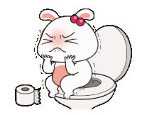 Constipation On The Toilet Sticker