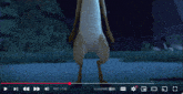 a screenshot of a video shows a deer dancing