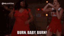 Glee Burn Baby Burn GIF