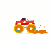 Monster Truck Donuts GIF