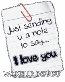 Love You Note GIF - Love You Note GIFs