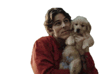 Hugging A Puppy Gunnar Gehl Sticker - Hugging A Puppy Gunnar Gehl For Your Love Song Stickers