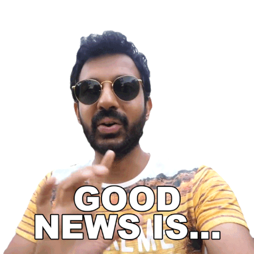 Good News Is Faisal Khan Sticker - Good News Is Faisal Khan Great News Stickers
