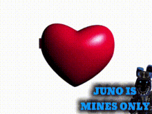 a heart that says juno beloved on it