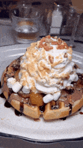S Mores Waffle Waffles GIF - S Mores Waffle Waffles Dessert GIFs