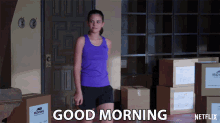 Good Morning Ariel Mortman GIF - Good Morning Ariel Mortman Hayley Woods GIFs