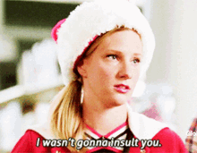 glee brittany pierce i wasnt gonna insult you heather morris i wasnt going to insult you