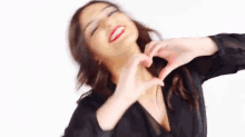 Bethany Collection GIF - Heart Sign Flying Kiss Bethany Mota GIFs