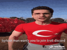 Troll Discord Discord Invite GIF - Troll Discord Discord Invite Turkish Man GIFs