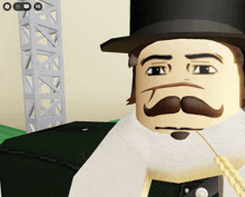 a cartoon character with a top hat and a mustache has the number 10 on the bottom right