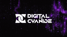 a digital cyanide logo with a circuit board background
