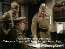 dads army mainwaring wilson walker cheese