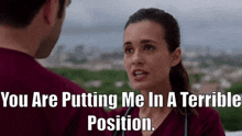 Chicago Med Natalie Manning GIF - Chicago Med Natalie Manning You Are Putting Me In A Terrible Position GIFs