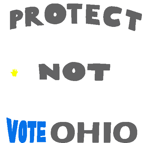 Stop Gun Violence Go Vote Ohio Sticker - Stop Gun Violence Go Vote Ohio Cleveland Stickers