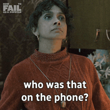 Who Was That On The Phone Chandrika GIF - Who Was That On The Phone Chandrika How To Fail As A Popstar GIFs