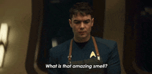 What Is That Amazing Smell Spock GIF - What Is That Amazing Smell Spock Ethan Peck GIFs