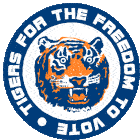 Tigers For The Freedom To Vote Detroit Sticker - Tigers For The Freedom To Vote Detroit Tigers Stickers