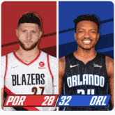 Portland Trail Blazers (28) Vs. Orlando Magic (32) First-second Period Break GIF - Nba Basketball Nba 2021 GIFs