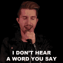 I Dont Hear A Word You Say Cole Rolland GIF - I Dont Hear A Word You Say Cole Rolland I Cant Hear A Word You Say GIFs