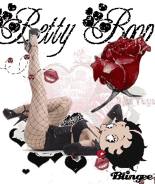 Betty Boop Rose GIF - Betty Boop Rose Sparkle GIFs