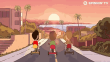 Riding Away Tricycle GIF - Riding Away Tricycle Friends GIFs