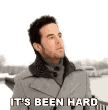 Its Been Hard Struggling GIF - Its Been Hard Struggling Taking A Moment GIFs