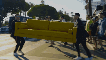 Carrying The Couch Crash GIF - Carrying The Couch Crash Adams GIFs