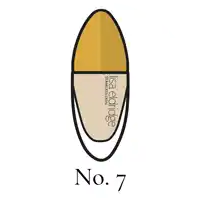a bottle of lisa eldridge seamless skin foundation with the number 7 below it