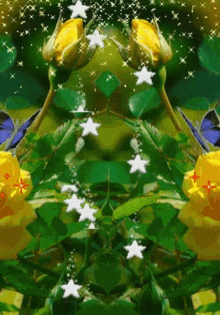 Yellow Flower GIF - Yellow Flower Stars GIFs