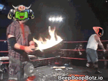 Beepboopbotz Fire GIF - Beepboopbotz Fire Wrestling Moves GIFs
