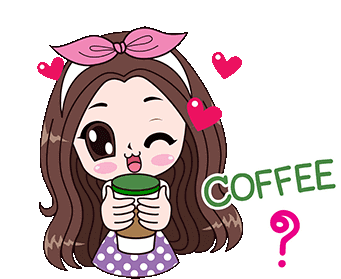 Hearts Coffee Sticker - Hearts Coffee Question Mark Stickers