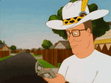 king of the hill payday get money bitch hank hill counting dollar bills