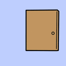 a cartoon of a lion knocking on a door with the words gottea below it
