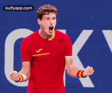 Medvedev Was Knocked Out By Spain Pablo Carreno Busta In Straight Sets.Gif GIF