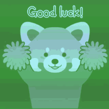 Red Panda Good Luck GIF - Red Panda Good Luck Cheer GIFs