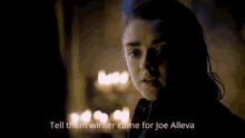 Winter Came For Joe Alleva Got GIF - Winter Came For Joe Alleva Got Game Of Thrones GIFs