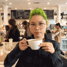 Drinking Goldie Chan GIF - Drinking Goldie Chan Drinking Coffee GIFs