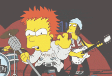 Simpson Sex Pistols GIF - Simpson Sex Pistols Rock GIFs