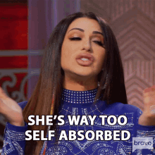 Shes Way Too Self Absrobed Jennifer Aydin GIF - Shes Way Too Self Absrobed Jennifer Aydin Real Housewives Of New Jersey GIFs