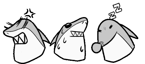 Demon Slayer Shark Sticker - Demon Slayer Shark Sharky Stickers