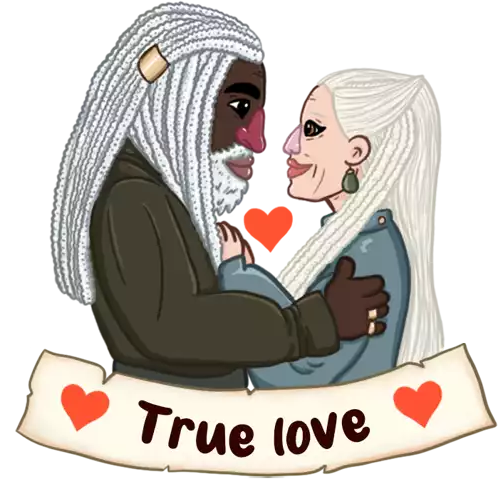True Love Corlys Valeryon Sticker - True Love Corlys Valeryon Rhaenys Targeryan Stickers