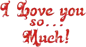 I Love You So Much Red Glitter Sticker - I Love You So Much Red Glitter Glittery Stickers