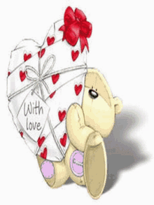 Fizzy Moon Bear With Love GIF - Fizzy Moon Bear With Love Hearts GIFs