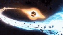 a black hole is surrounded by a ring of light