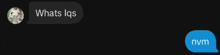 a screenshot of a text message that says whats las