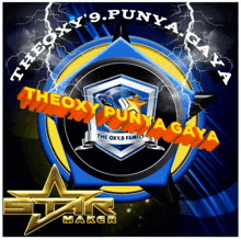 a logo for the oxy9 family with a star in the middle