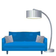 couch and lamp objects joypixels sofa chair