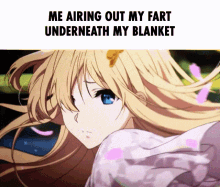 fart blanket anime cute kawaii