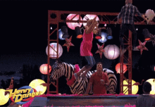 a henry danger advertisement with a zebra on it
